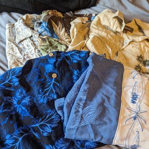 5 Hawaiian Shirts Size XL